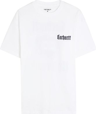 Carhartt Work in Progress Schooling Logo-embroidered Cotton T-shirt - White - XL