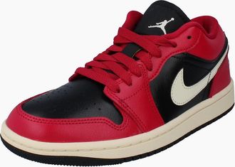 Nike Womens Nike Womens Air Jordan 1 Low Trainers Dc0774 Sneakers Shoes 605 - Red - Size: 5.5