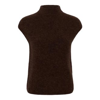 Soaked In Luxury Anina Top - Dames - Tops - Bruin - Maat: L Wol