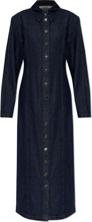 Gestuz Denim jurk Tilma Lang - Dames - Shirt Kleedjes - Blauw - XS - Denim - Kleedjes