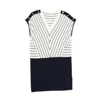 Liu Jo Sleeveless Tops, female, White, Size: XS V-neck Sleeveless Top