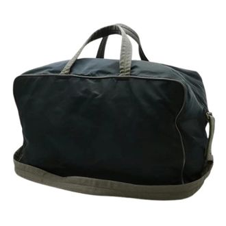 Prada Vintage, unisex, Blauw, ONE Size, Nylon, Pre-owned Nylon Weekendtas