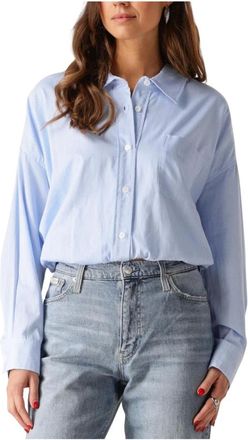 Catwalk Junkie Dames, Blouses & Shirts, Blauw, Maat: L