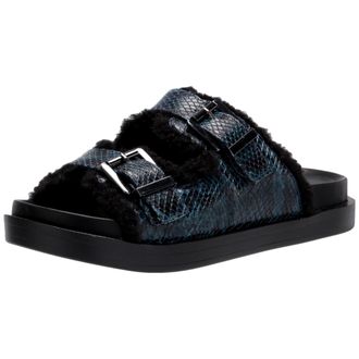 Aerosoles Olivia Slide Sandal Blue Snake OLIVIA-071 Womens