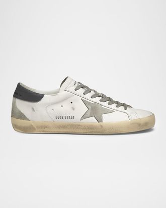 Golden Goose Men & apos;s Super-Star Leather and Suede Low-Top Sneakers