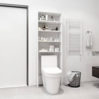 vidaXL Armario De Lavadora Blanco 64x24x190 Cm Vidaxl