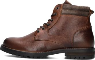 Mazzeltov Stijlvolle Cognac Veterschoenen - Heren - Veterlaarzen - Bruin - 45 EU - Schoenen