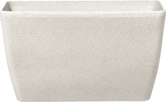 Beliani Maceta De Piedra Beige Para Plantas 74 X 32 X 45 Cm Moderna Minimalista Para Interior Y Exterior Baris