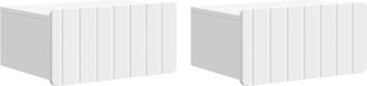 vidaXL Mesita De Noche De Pared 2 Uds. 49 X 34,5 X 24 Cm Vidaxl
