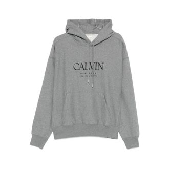 Calvin Klein Hoodies, male, Gray, Size: XL Sweatshirt