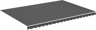 vidaXL Tela De Repuesto Para Toldo Gris Antracita 5x3,5 M Vidaxl