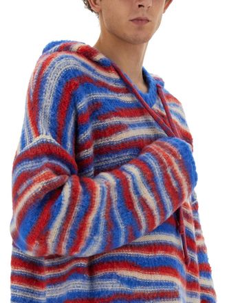 ERL Hooded Acrylic Blend Sweater - Multicolor