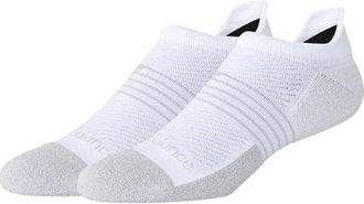 New Balance Unisex Pro Training Cushion Tab Socks 2 Pack in Bianca, Nylon, Taglia XL