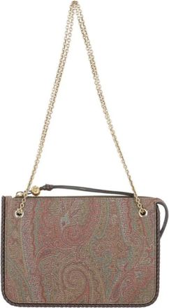 Etro Tassen, Dames, Veelkleurig, ONE Size, Leer, Paisley Schoudertas