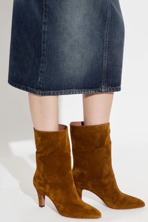 PARIS TEXAS Roxy Heeled Ankle Boots, Womens, Brown