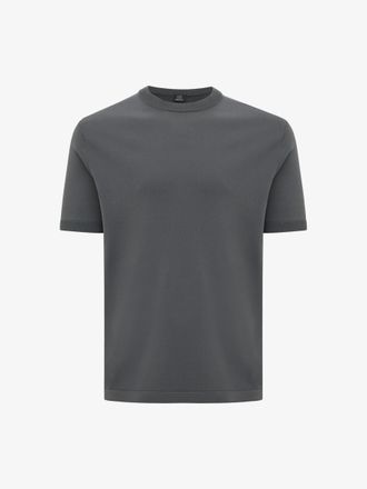 Genti Roundneck T-shirt | Donkergrijs