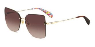 Kate Spade New York Ariella/G/S Asian Fit J5G/HA Womens Sunglasses Gold Size 58