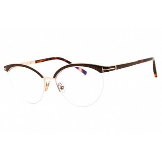 Tom Ford Ladies Brown Oval Eyeglass Frames FT5983B