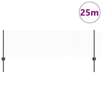 Berkfield Home Durable Fence Posts 11 pcs U-Channel Grey 80 cm Steel, Hexagon Fe