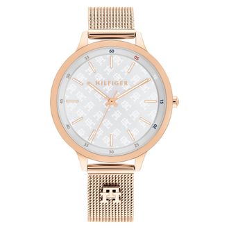 Tommy Hilfiger Iris Womens Rose Gold Watch 1782616 Stainless Steel - One Size