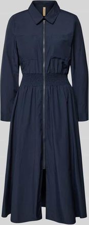 Soyaconcept Hemdblusenkleid mit Rei&szlig;verschluss Modell NETTI in Marine, Gr&ouml;&szlig;e XL