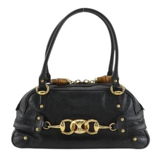 Gucci Pre-owned Handbags, female, Black, Size: ONE SIZE Pre-owned Horsebit Handbag