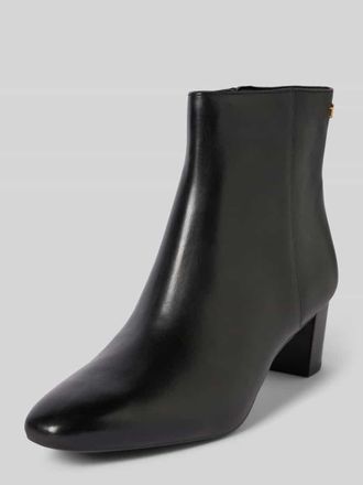 Lauren Ralph Lauren Stiefeletten mit Label-Applikation und Blockabsatz in Black, Gr&ouml;&szlig;e 36,5