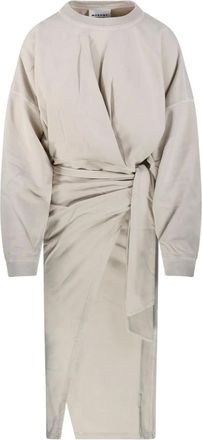 Isabel Marant Abito Sandrina midi a portafoglio - Toni neutri