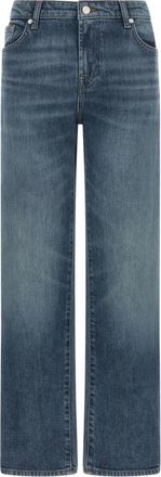 7 For All Mankind Jeans - Dames - Regular Fit Jeans - Blauw - W24 - Jeans