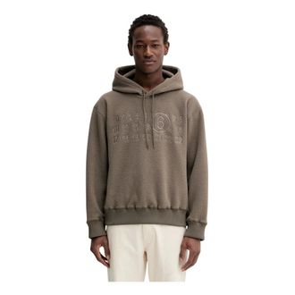Maison Margiela Felpa con cappuccio in pile - - Sweatshirts & Hoodies - Uomo - Marrone - L