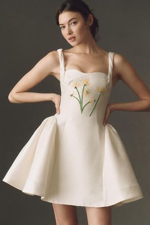 LEO LIN Ariel Embellsihed Mini Dress