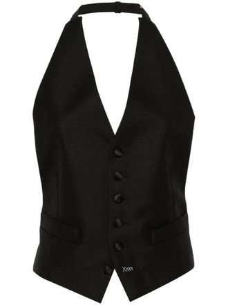 Maison Margiela Gilet con schiena scoperta - Nero