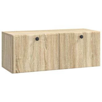 vidaXL Mueble De Tv De Pared 78,5 X 31 X 30 Cm Roble Sonoma Vidaxl