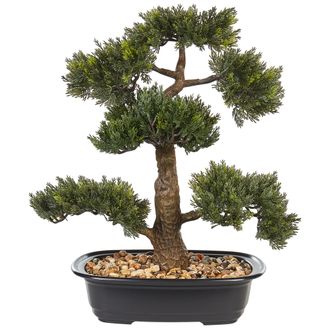 Beliani Planta Artificial En Maceta Pino Bons&aacute;i Interior Decoraci&oacute;n De Pl&aacute;stico 44 Cm Pine