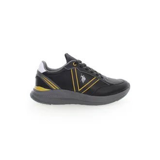U.S.Polo Association Black Polyester Mens Mens Sneaker