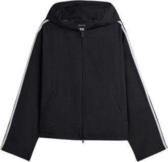 adidas Y-3 Hooded Track Top 3-Stripes Black JW7354