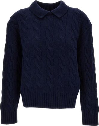 Polo Ralph Lauren Dames, Tops, Blauw, Maat: S Wol