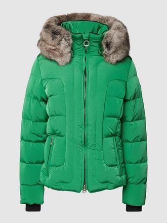 Wellensteyn Shaped Fit Steppjacke mit Kunstfell Modell ASTORIA in Apfel Melange, Größe XS