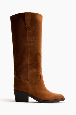 H&M Kniehohe Cowboystiefel - Braun