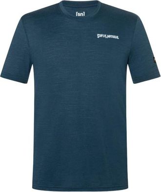super.natural Peak Lovers Tee Merinoshirt f&uuml;r Herren | blau