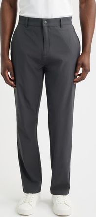 Tommy John Commuter Straight Leg Pants in Charcoal Smoke at Nordstrom, Size Xx-Large