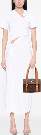 Celine Pre-owned Womens Monogram Satchel - Brown Textile - One Size