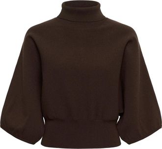 Saint Tropez Gebreide kleding - Dames - Coltruien - Bruin - M - Truien & Vesten