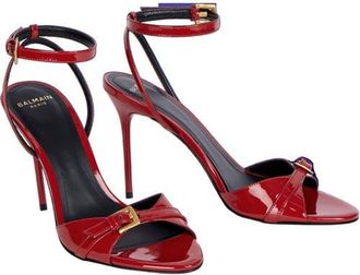 Balmain Anthem sandals in smooth calfskin leather in Red at Nordstrom, Size 42