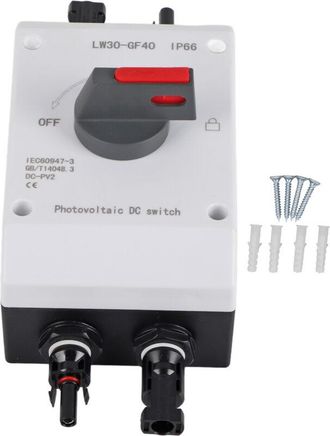 OEM Seccionador Fotovoltaico De Cc, Interruptor Solar, Impermeable Ip66, Interruptor Aislado Para Autocaravanas Con Energ&iacute;a Solar, 1500 V Cc 32 A 4p