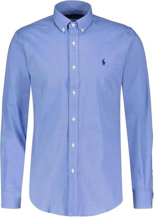 Polo Ralph Lauren Artificial Leisure Shirt - Heren - Zakelijke Overhemden - Blauw - M - Katoen - Overhemden