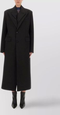 Jean Paul Gaultier long length notch lapel coat with side pockets