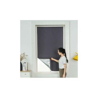 OEM Persianas T&eacute;rmicas Aislantes Con Ventosas Para Reflectores Solares, Claraboyas, 60x120cm, Gris Oscuro