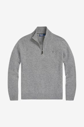 Polo Ralph Lauren Wollpullover mit Stehkragen und Zip Pony