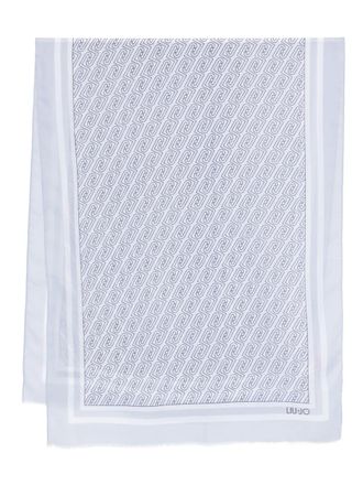 Liu Jo patterned scarf - White